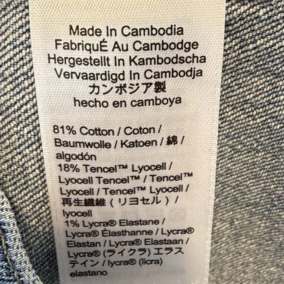 J. Crew Denim Lady Jacket with Gold Buttons Size 12 - Picture 11 of 13